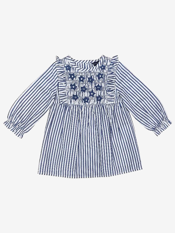 Amara smocked ruffle dress