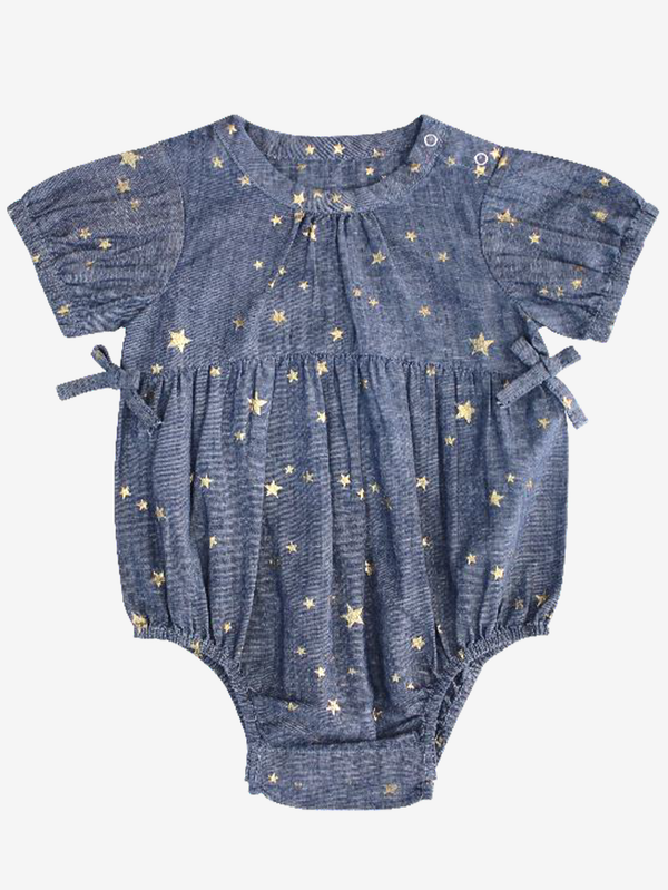 June star print balloon romper