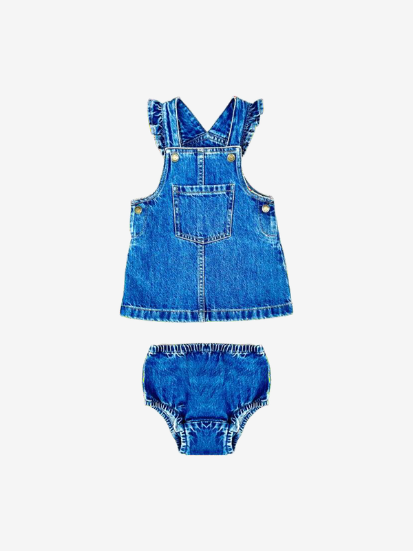 Emmie pinafore romper set