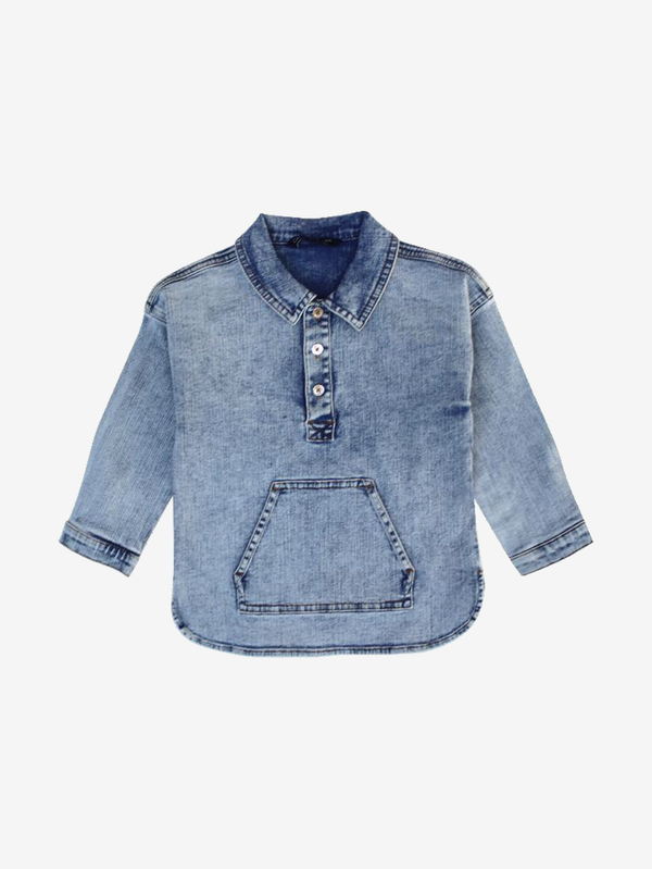 Oliver knit denim shirt