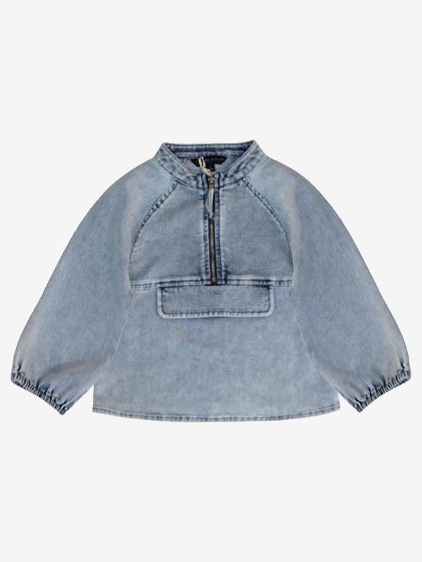 Ace knit denim zipped jacket