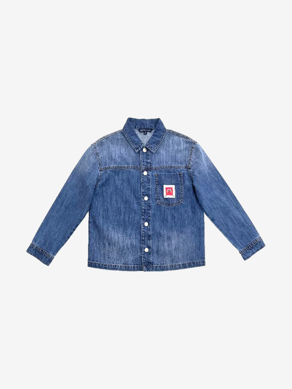 Henry washed effect denim shirt