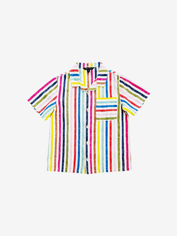 Chase striped cotton linen shirt