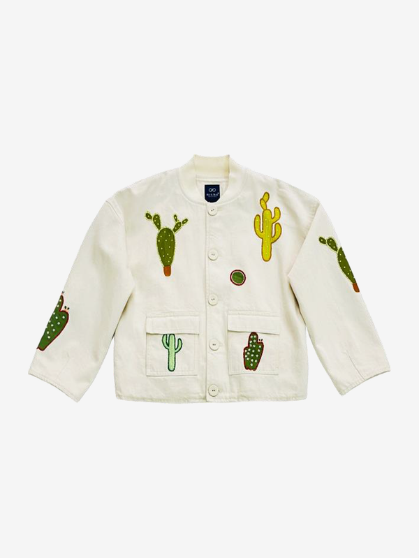 Zahir patch work twill jacket