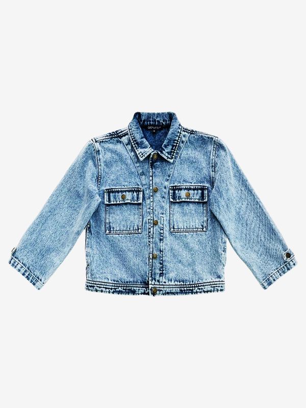 Riley marble wash denim jacket