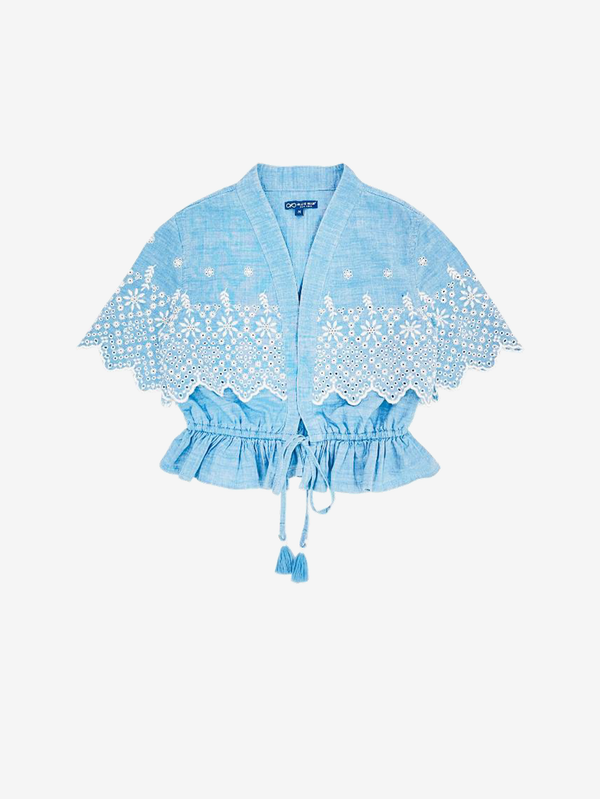 Fiorella eyelet top