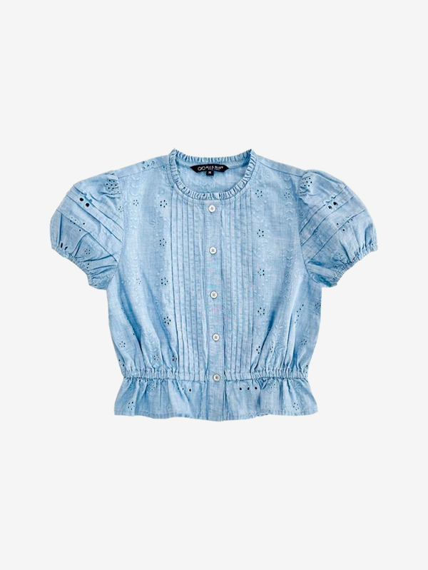 Fauna eyelet crop top