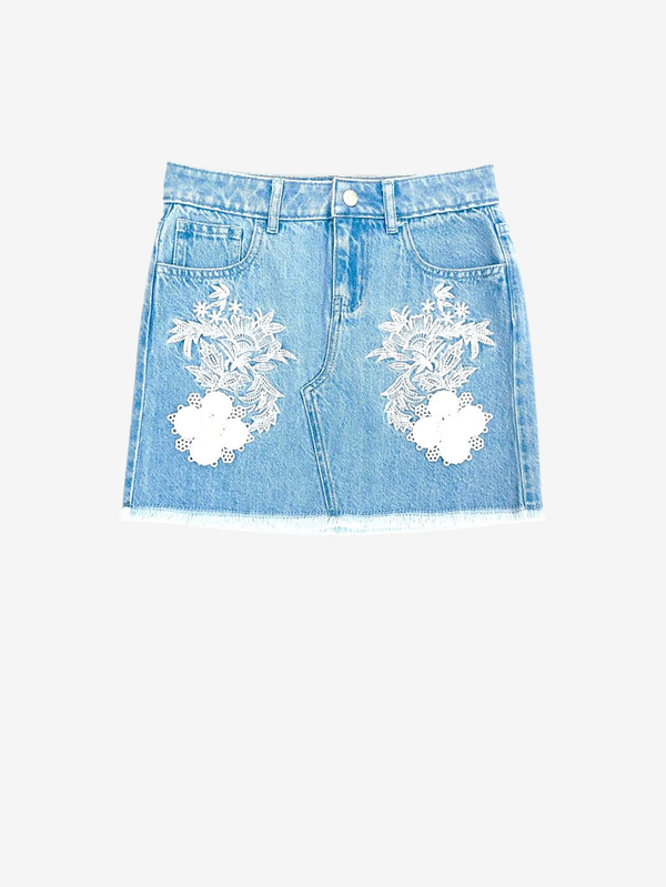 Klara embroidered skirt