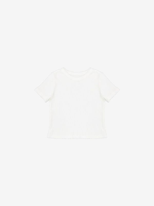 White rib t-shirt