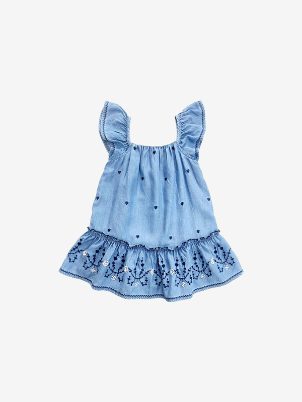 Hope embroidered tencel dress