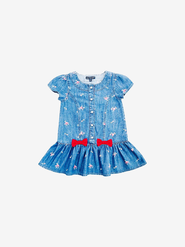 Emily peplum bow dress