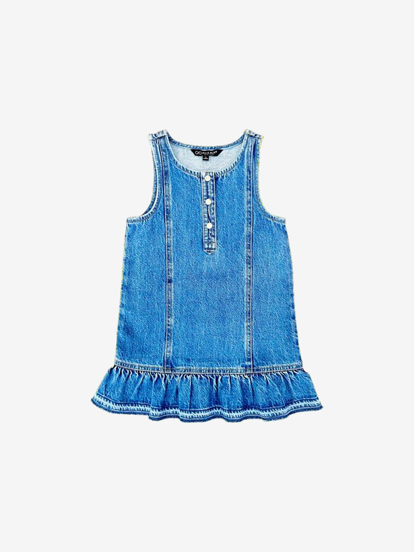 Mia ruffle denim dress